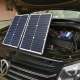 Panneaux Solaires Monocristallins 2 x 20 W Pour Batterie Avec USB QC3.0 AFC Et Pinces Crocodile - www.yonis-shop.com