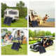 Panneau Solaire Portable 20 W Monocristallin Pour Recharger Batteries Auto Moto Et Bateau Avec USB Et Pince Crocodile - www.y...