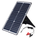Panneau Solaire Portable 20 W Monocristallin Pour Recharger Batteries Auto Moto Et Bateau Avec USB Et Pince Crocodile - www.y...