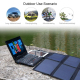 Chargeur Solaire Portable 40W Pour Activités Extérieures Avec Réglage Automatique Sorties USB 5V 2.5A Et DC 18V 1.6A - www.yo...