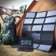 Panneau Solaire Portable Pliable 100W Pour Recharge Extérieure USB Et DC 18V Résistant En Toile Polyester - www.yonis-shop.com
