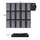 Panneau Solaire Portable Pliable 100W Pour Recharge Extérieure USB Et DC 18V Résistant En Toile Polyester - www.yonis-shop.com