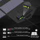 Panneau Solaire Portable Pliable 100W Pour Recharge Extérieure USB Et DC 18V Résistant En Toile Polyester - www.yonis-shop.com