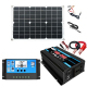 Kit Onduleur Solaire 300 W 12 V Avec Régulateur 30 A Et Panneau 18 W Sortie 110/220 V USB - www.yonis-shop.com