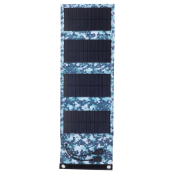 Panneau Solaire Pliable 7W Monocristallin À Double USB 5V Pour Smartphones Et Appareils 5V
