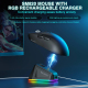 Souris Gaming Sans Fil Tri Mode 22000 DPI 1000 Hz 58 g Avec Dock De Charge RGB - www.yonis-shop.com