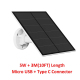 Panneau Solaire Monocristallin 5 W Pour Caméra Extérieure Avec Support Orientable À 360° USB Et USB C Étanche IP66 - www.yoni...