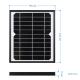 Panneau Solaire Monocristallin 5.5 V 6 W Pour Appareils Extérieurs Étanche Avec Support Orientable Et USB - www.yonis-shop.com