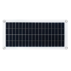 Panneau Solaire Semi Flexible 18V 10W En Polysilicium Pour Usage Extérieur Avec 2 Ports USB 5V Et DC5521