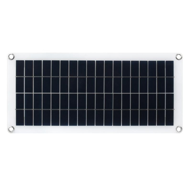 Panneau Solaire Semi Flexible 18V 10W En Polysilicium Pour Usage Extérieur Avec 2 Ports USB 5V Et DC5521 - www.yonis-shop.com