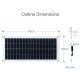 Panneau Solaire Semi Flexible 18V 10W En Polysilicium Pour Usage Extérieur Avec 2 Ports USB 5V Et DC5521 - www.yonis-shop.com