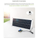 Panneau Solaire Semi Flexible 18V 10W En Polysilicium Pour Usage Extérieur Avec 2 Ports USB 5V Et DC5521 - www.yonis-shop.com