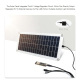 Panneau Solaire Semi Flexible 18V 10W En Polysilicium Pour Usage Extérieur Avec 2 Ports USB 5V Et DC5521 - www.yonis-shop.com