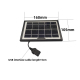 Panneau Solaire USB Monocristallin 5V Pour Lampes Et Appareils Rechargeables Sortie USB Femelle 15cm Sans Batterie 360mA - ww...