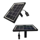 Panneau Solaire USB Monocristallin 5V Pour Lampes Et Appareils Rechargeables Sortie USB Femelle 15cm Sans Batterie 360mA - ww...