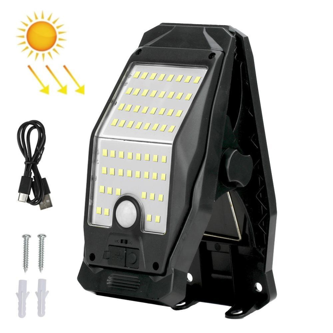 Applique Murale Solaire Extérieure Pour Jardin Et Clôture Avec Détecteur De Mouvement 3 Modes Étanche Sans Câblage - www.yoni...