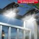 Lampe Murale Solaire Extérieure À Clipser Pour Jardin À Détection De Mouvement Étanche 3 Modes Avec Télécommande - www.yonis-...