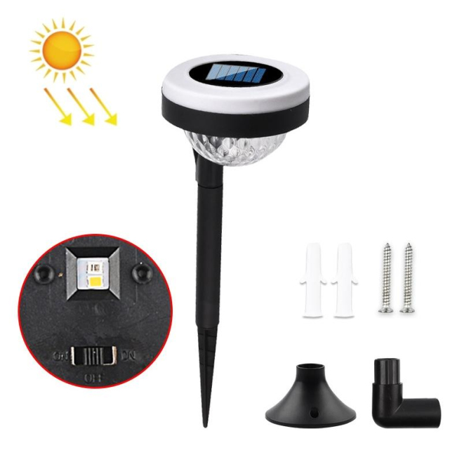 Lampe Solaire LED À Planter Extérieure Double Source Lumineuse IP65 Avec Allumage Automatique Et Autonomie De 6 À 12 Heures -...