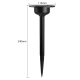 Lampe Solaire De Jardin À Piquet Pour Extérieur 3 LED Autonomie 8 À 10 Heures Batterie NiMH 600mAh Sans Panneau Acrylique - w...