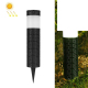 Lampe Solaire LED Cylindrique Pour Jardin Et Pelouse Lumière Blanche IP65 Allumage Automatique Autonomie 8 À 10 Heures - www....
