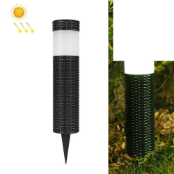 Lampe Solaire LED Cylindrique Pour Jardin Et Pelouse Lumière Blanche IP65 Allumage Automatique Autonomie 8 À 10 Heures - www....