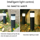 Lampe Solaire LED Cylindrique Pour Jardin Et Pelouse Lumière Blanche IP65 Allumage Automatique Autonomie 8 À 10 Heures - www....
