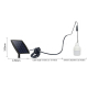Lampe Solaire LED Extérieure 6 W Blanche Étanche IP44 Avec Panneau 6 V Autonomie 8 À 10 Heures Câble 10 m - www.yonis-shop.com