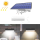Lampe Murale Solaire 2 En 1 À Tirette 60 LED Pour Cour Et Jardin Lumière Chaude IP65 Autonomie 6 À 10 Heures