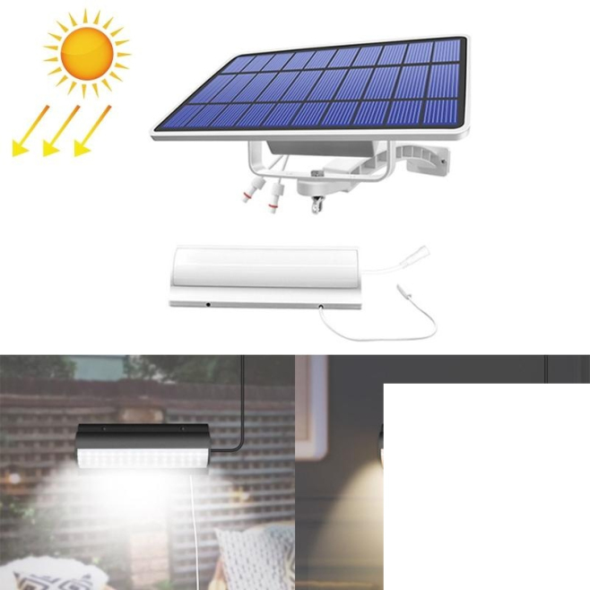 Lampe Murale Solaire 2 En 1 À Tirette 60 LED Pour Cour Et Jardin Lumière Chaude IP65 Autonomie 6 À 10 Heures - www.yonis-shop...