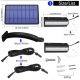 Lampe Murale Solaire 2 En 1 À Tirette 60 LED Pour Cour Et Jardin Lumière Chaude IP65 Autonomie 6 À 10 Heures - www.yonis-shop...
