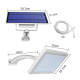 Lampe Solaire LED Extérieure Détachable Pour Cour 48 LED 800 Lumens IP65 Autonomie 12 Heures - www.yonis-shop.com