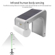 Lampe Solaire À Détection De Mouvement IP65 800 LM 6 Modes Avec Télécommande - www.yonis-shop.com