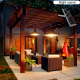 Lampe Solaire LED À Détection PIR Pour Jardin Garage Intérieur Extérieur 56 LED 1000 LM 4 Modes IP65 8 H - www.yonis-shop.com