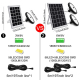 Lampe Solaire LED Pour Jardin Et Garage 56 LED 1000 lm Avec Détecteur PIR 4 Modes IP65 Autonomie 8 Heures - www.yonis-shop.com