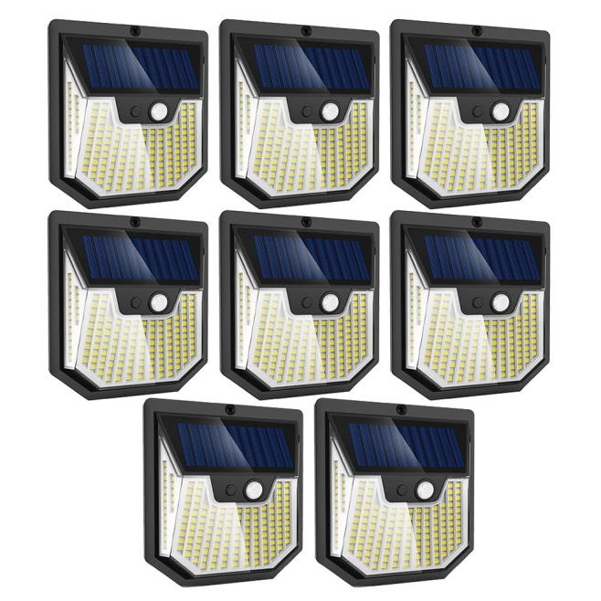 Lampe Murale Solaire Extérieure À Détecteur De Mouvement 159 LED IP44 Lumière Froide 6500K - www.yonis-shop.com