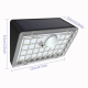 Lampe Murale Solaire À Détection Avec Éclairage Bicolore IP65 39 LED Recharge Solaire Ou Secteur Pour Cour Garage Et Couloir ...