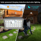 Lampe Murale Solaire À Détection Avec Éclairage Bicolore IP65 39 LED Recharge Solaire Ou Secteur Pour Cour Garage Et Couloir ...