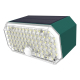 Applique Murale Solaire LED À Détection Pour Cour Garage Et Couloir IP65 76 LED Double Couleur 3 Modes
