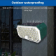 Applique Murale Solaire LED À Détection Pour Cour Garage Et Couloir IP65 76 LED Double Couleur 3 Modes - www.yonis-shop.com