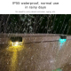 Lot De 4 Lampes Solaires LED Pour Terrasse Jardin Et Mur IP55 RGB Lumière Chaude Avec Allumage Automatique - www.yonis-shop.com