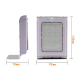 Lampe Murale Solaire LED Extérieure Avec Détection De Présence 16 LED Autonomie 6 À 8 Heures Mode Économie D’énergie - www.yo...