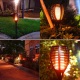 Lampe Solaire À Flamme 96 LED Pour Jardin Extérieur 350 lm Étanchéité IP65 Autonomie 8 À 10 h - www.yonis-shop.com