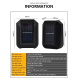 Applique Murale Solaire 6 LED Pour Jardin Éclairage Haut Et Bas Étanche Autonomie 8 Heures - www.yonis-shop.com
