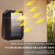 Applique Murale Solaire 6 LED Pour Jardin Éclairage Haut Et Bas Étanche Autonomie 8 Heures - www.yonis-shop.com