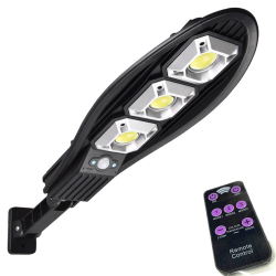 Lampe Solaire Extérieure À Détecteur De Mouvement Radar 10 M 4 Modes IP65 6000 mAh Avec Télécommande