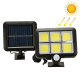 Lampe Murale Solaire Extérieure Avec Détecteur De Mouvement Panneau Solaire Séparé IP65 Autonomie Supérieure À 10 Heures