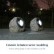 Projecteur Solaire LED Effet Pierre Pour Jardin Étanche IP65 À Allumage Automatique 8 Heures - www.yonis-shop.com