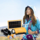 Kit Solaire Portable Rechargeable Pour Éclairage LED Et Recharge Avec Ampoules Batterie Intégrée Et Support TF - www.yonis-sh...