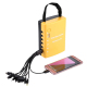 Kit Solaire Portable Rechargeable Pour Éclairage LED Et Recharge Avec Ampoules Batterie Intégrée Et Support TF - www.yonis-sh...