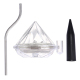 Lampes Solaires LED Pour Jardin Et Allée 4 Pièces Décor Diamant IP44 Autonomie De Plus De 10 Heures en soirée - www.yonis-sho...